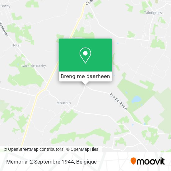 Mémorial 2 Septembre 1944 kaart