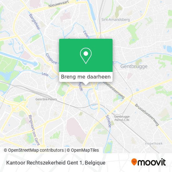Kantoor Rechtszekerheid Gent 1 kaart