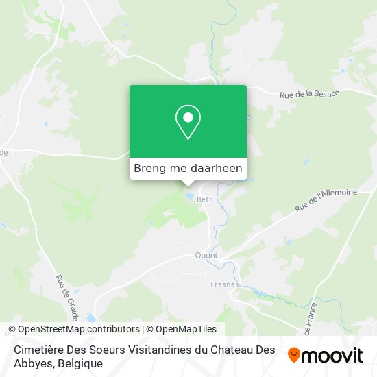 Cimetière Des Soeurs Visitandines du Chateau Des Abbyes kaart
