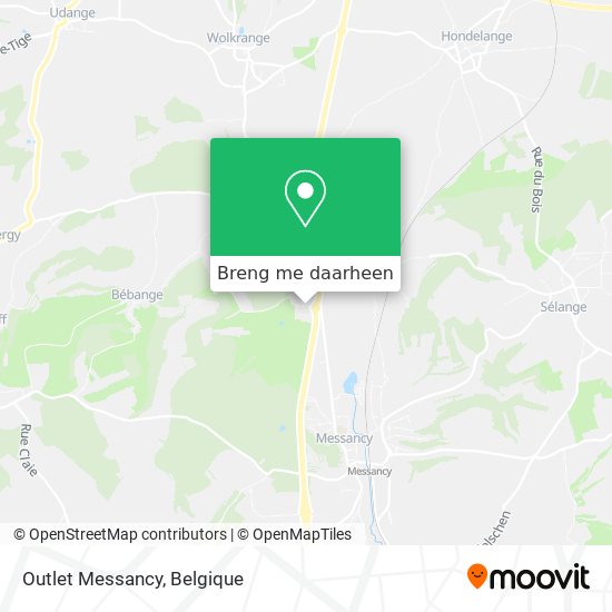 Outlet Messancy kaart