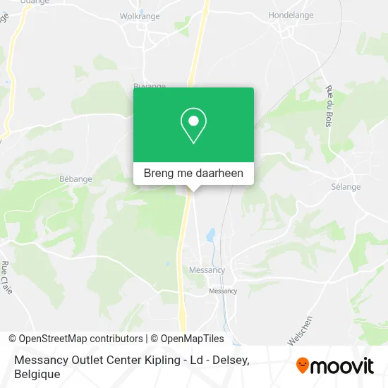 Messancy Outlet Center Kipling - Ld - Delsey kaart