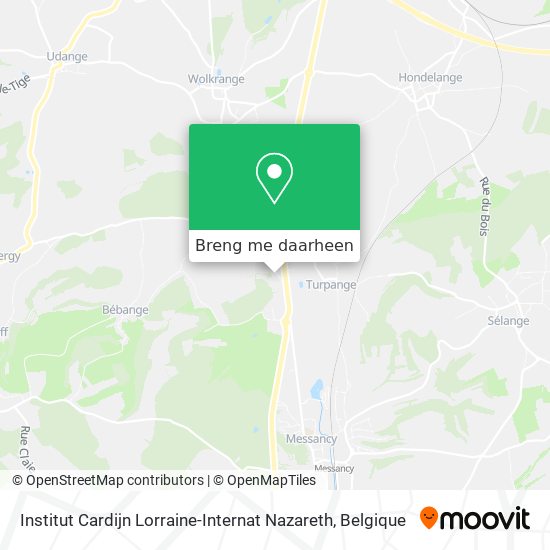 Institut Cardijn Lorraine-Internat Nazareth kaart