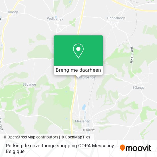 Parking de covoiturage shopping CORA Messancy kaart