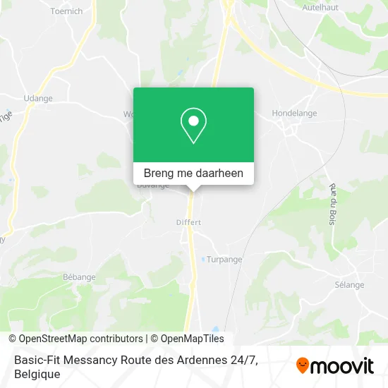 Basic-Fit Messancy Route des Ardennes 24 / 7 kaart