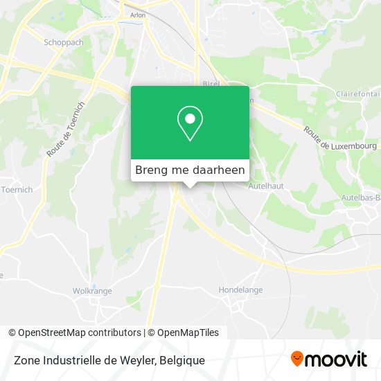 Zone Industrielle de Weyler kaart