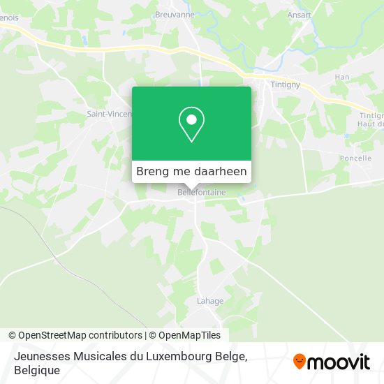 Jeunesses Musicales du Luxembourg Belge kaart