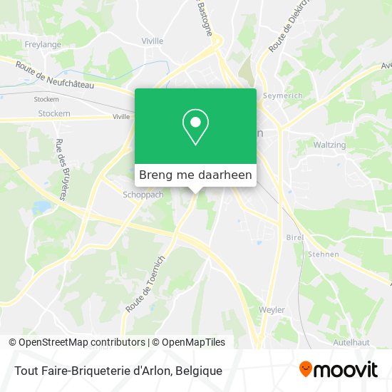 Tout Faire-Briqueterie d'Arlon kaart