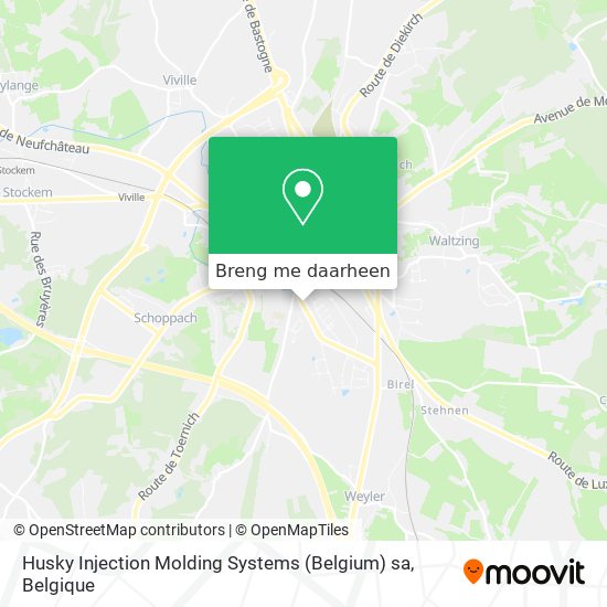 Husky Injection Molding Systems (Belgium) sa kaart