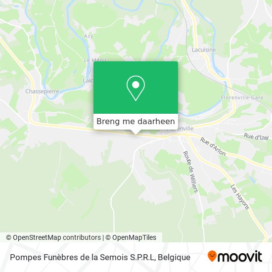 Pompes Funèbres de la Semois S.P.R.L kaart
