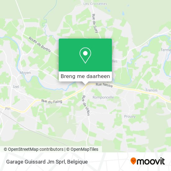 Garage Guissard Jm Sprl kaart