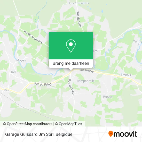 Garage Guissard Jm Sprl kaart