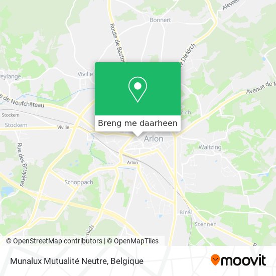 Munalux Mutualité Neutre kaart