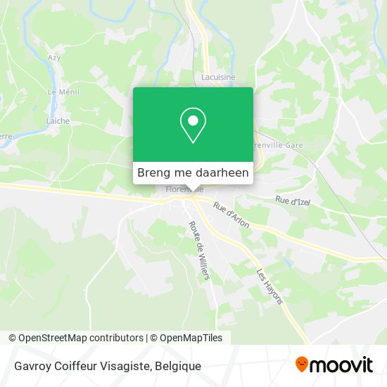Gavroy Coiffeur Visagiste kaart
