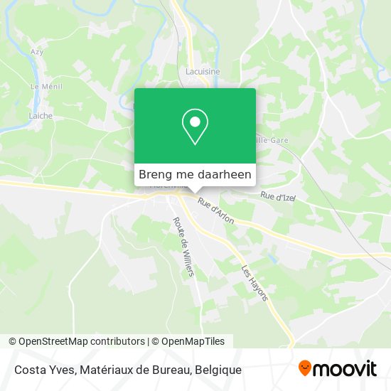 Costa Yves, Matériaux de Bureau kaart