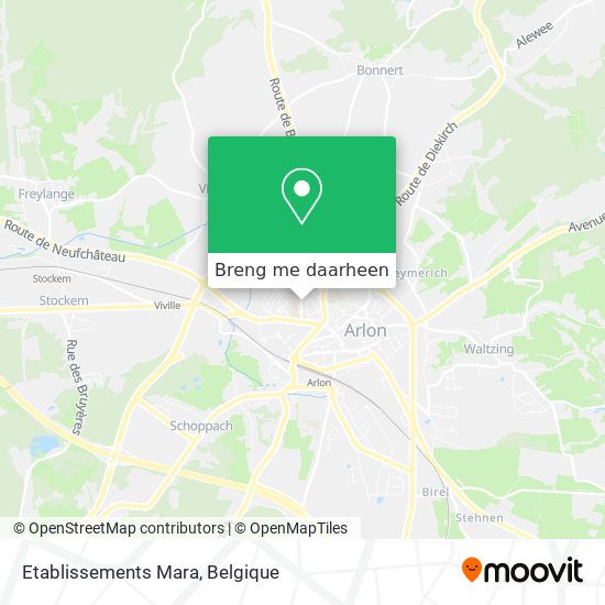 Etablissements Mara kaart