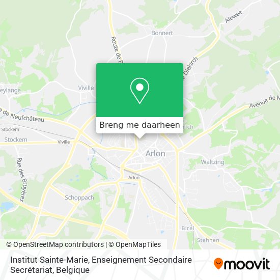 Institut Sainte-Marie, Enseignement Secondaire Secrétariat kaart