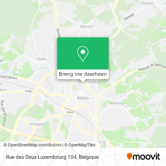 Rue des Deux Luxembourg 104 kaart