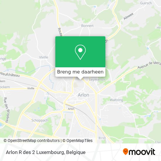 Arlon R des 2 Luxembourg kaart