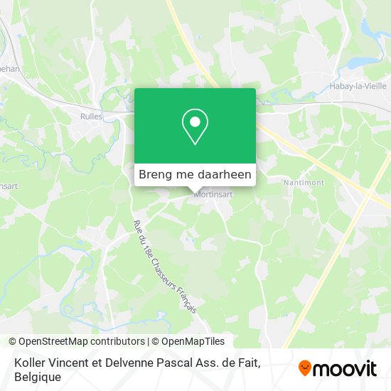 Koller Vincent et Delvenne Pascal Ass. de Fait kaart