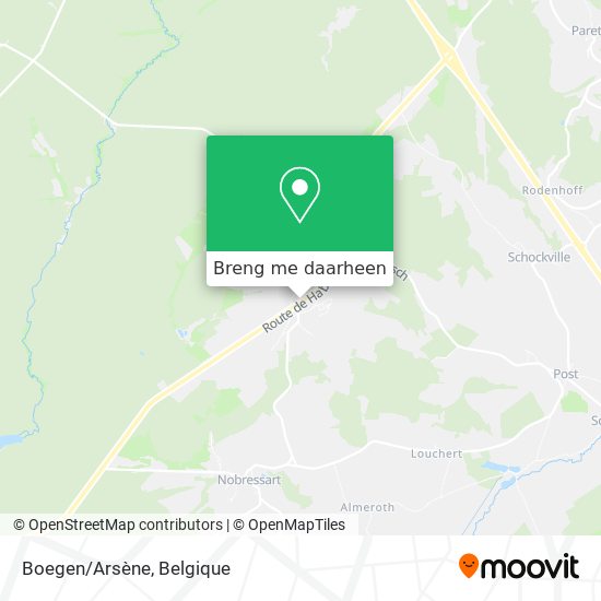 Boegen/Arsène kaart
