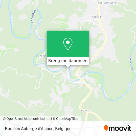 Bouillon Auberge d'Alsace kaart