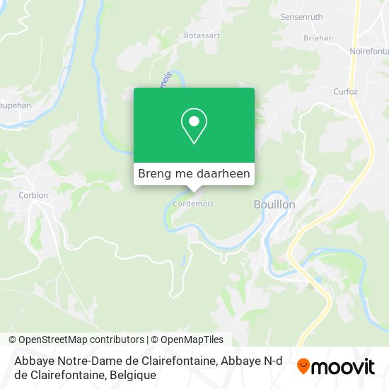 Abbaye Notre-Dame de Clairefontaine, Abbaye N-d de Clairefontaine kaart
