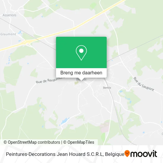 Peintures-Decorations Jean Houard S.C.R.L kaart