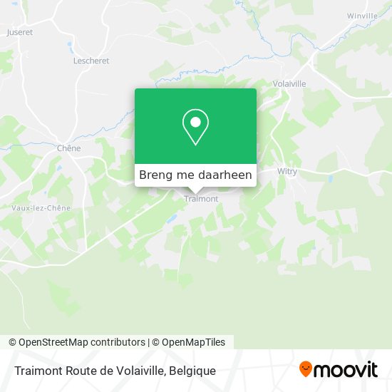 Traimont Route de Volaiville kaart