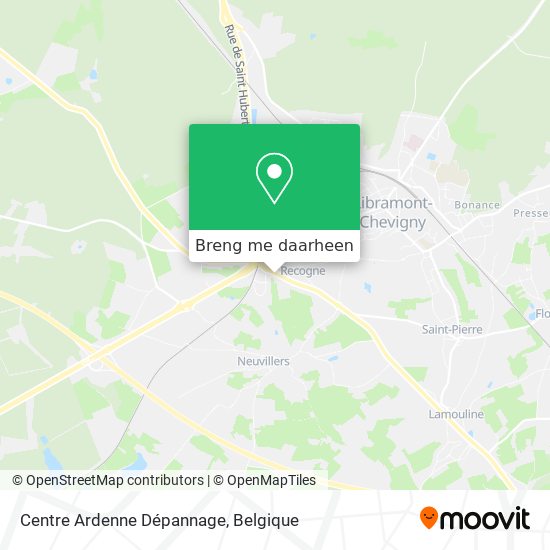Centre Ardenne Dépannage kaart