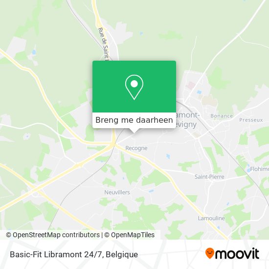 Basic-Fit Libramont 24/7 kaart