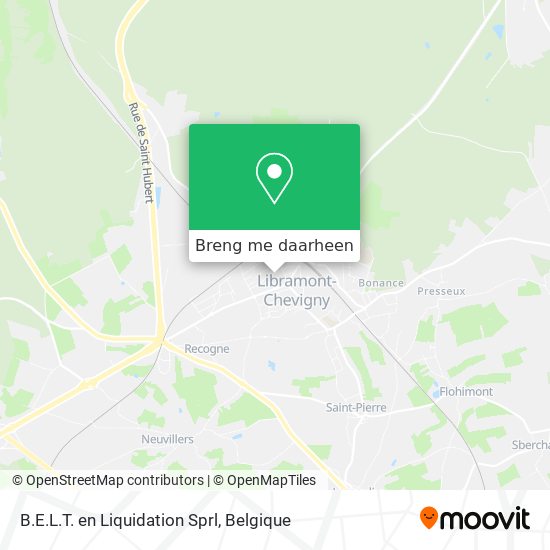B.E.L.T. en Liquidation Sprl kaart