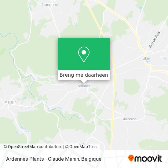 Ardennes Plants - Claude Mahin kaart