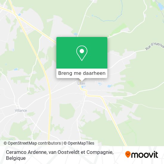 Ceramco Ardenne, van Oostveldt et Compagnie kaart