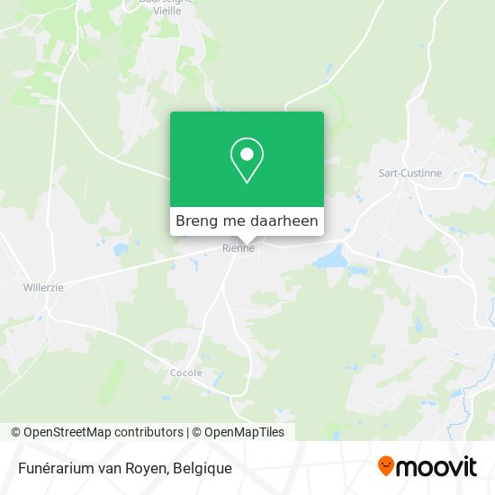 Funérarium van Royen kaart