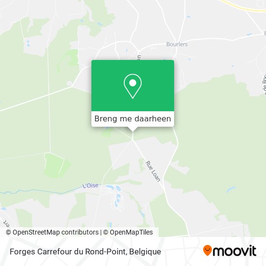 Forges Carrefour du Rond-Point kaart