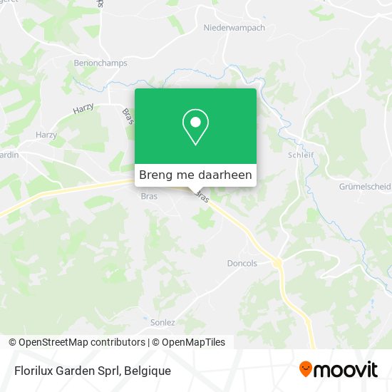 Florilux Garden Sprl kaart