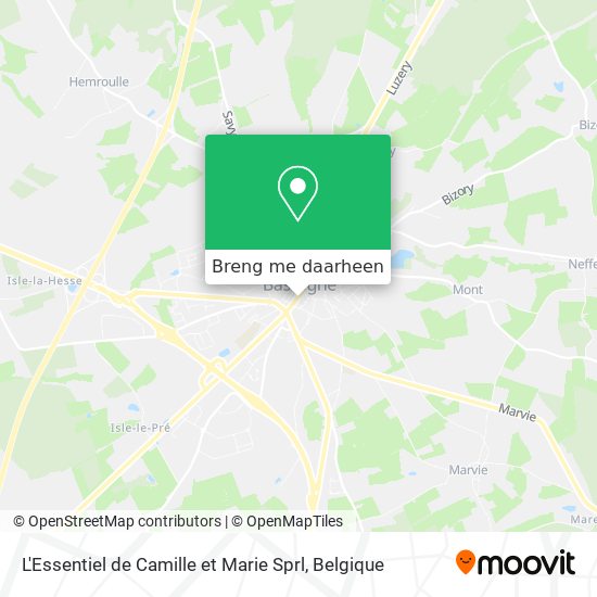 L'Essentiel de Camille et Marie Sprl kaart