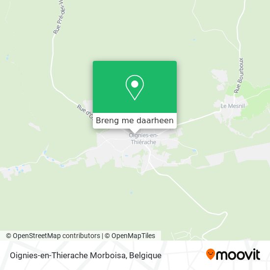 Oignies-en-Thierache Morboisa kaart