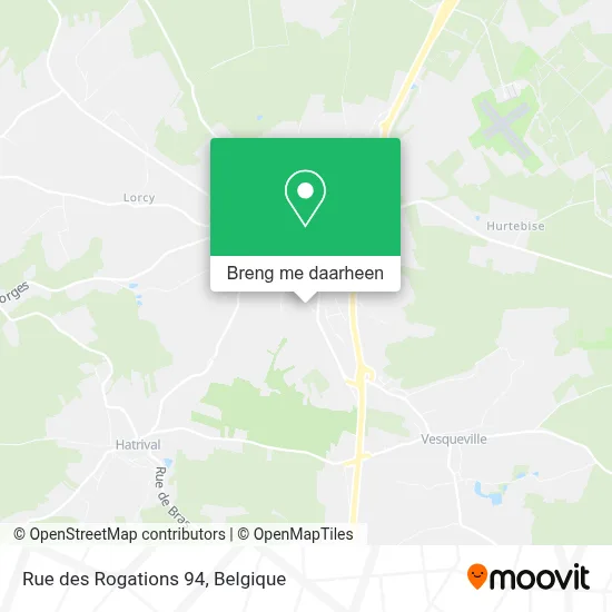 Rue des Rogations 94 kaart