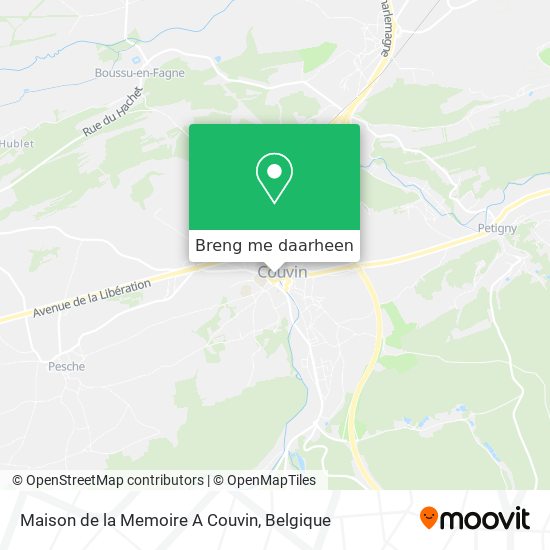 Maison de la Memoire A Couvin kaart