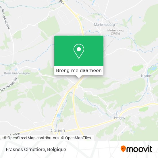 Frasnes Cimetière kaart