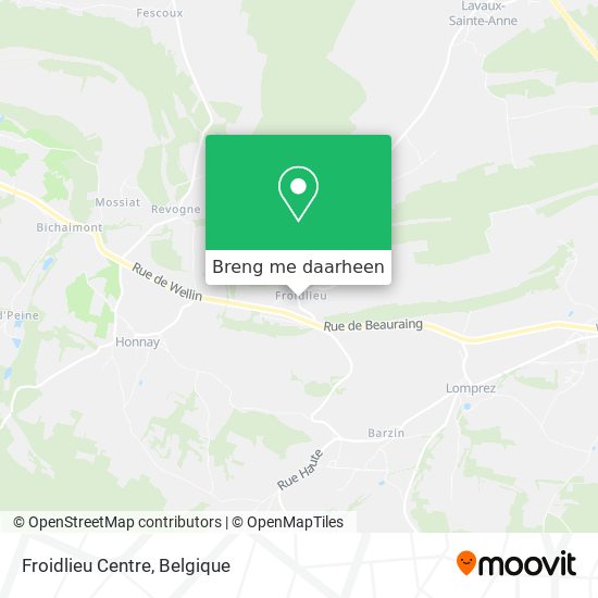 Froidlieu Centre kaart