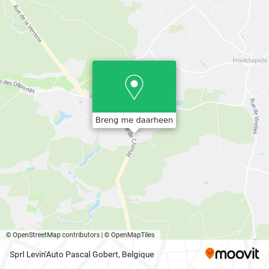 Sprl Levin'Auto Pascal Gobert kaart