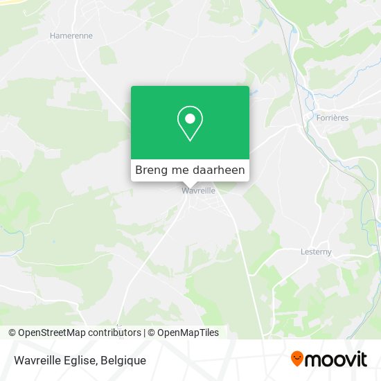 Wavreille Eglise kaart
