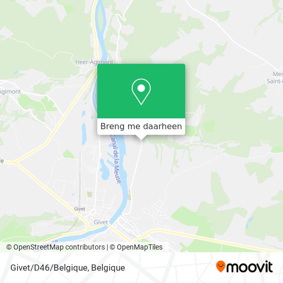 Givet/D46/Belgique kaart