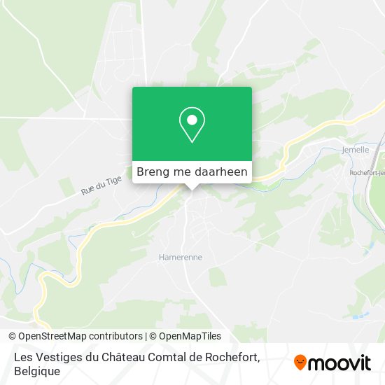 Les Vestiges du Château Comtal de Rochefort kaart