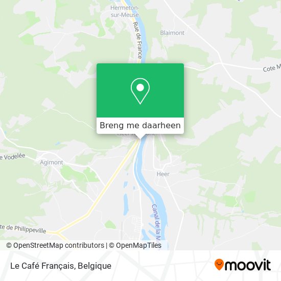 Le Café Français kaart