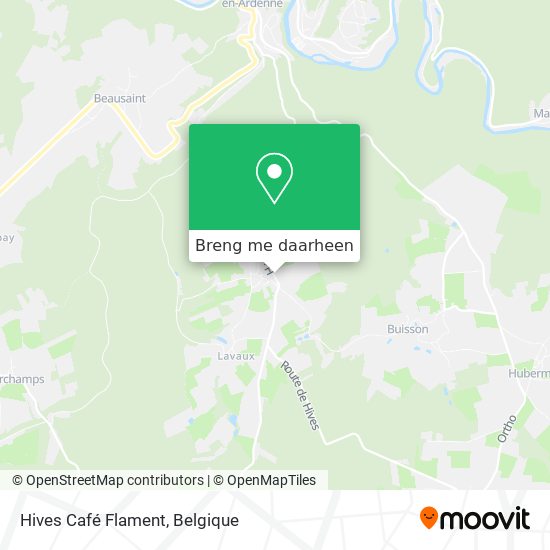 Hives Café Flament kaart