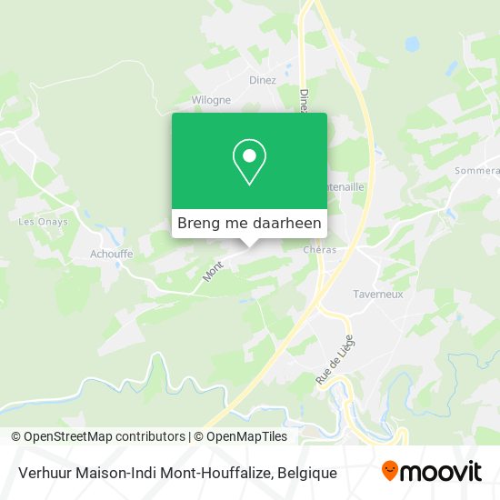 Verhuur Maison-Indi Mont-Houffalize kaart