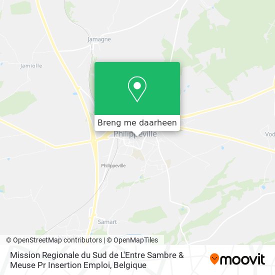 Mission Regionale du Sud de L'Entre Sambre & Meuse Pr Insertion Emploi kaart